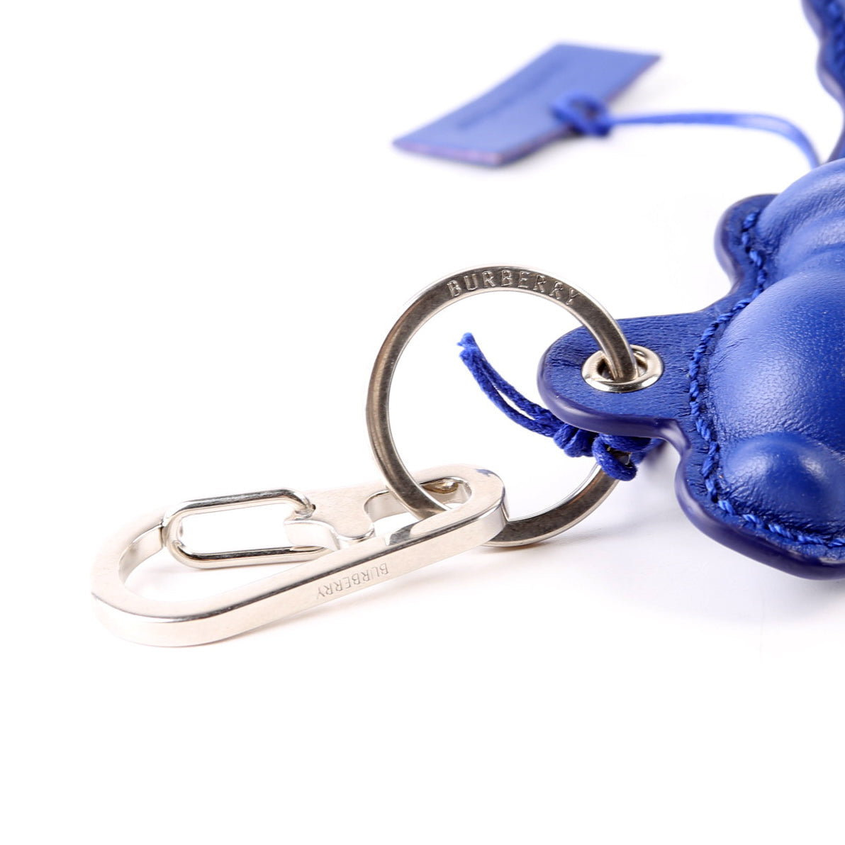 Leather Chess Charm Blue