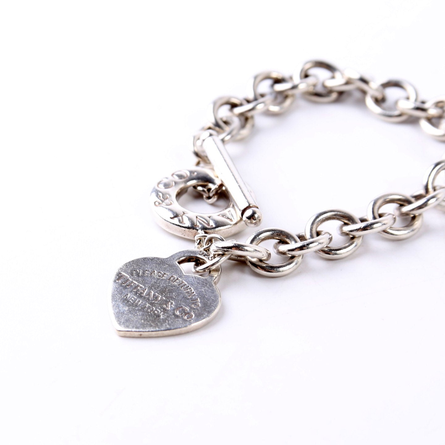 Toggle Heart Please Return To Bracelet 925