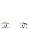 CC Logo Small Stud Earrings Silver