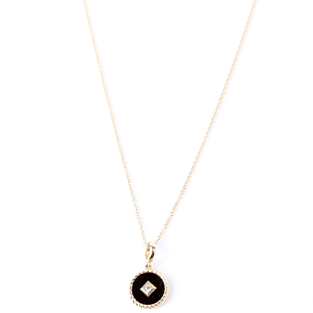 Cable Collectibles Enamel/Diamond Charm Necklace 750