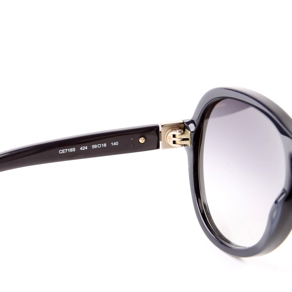 CE716S Oversized Pilot Sunglasses Black