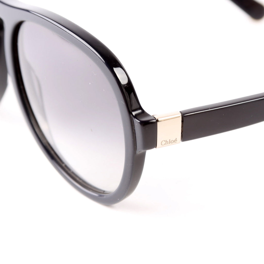 CE716S Oversized Pilot Sunglasses Black