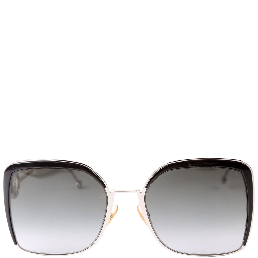 FF 0294/S Square Sunglasses Black/Silver