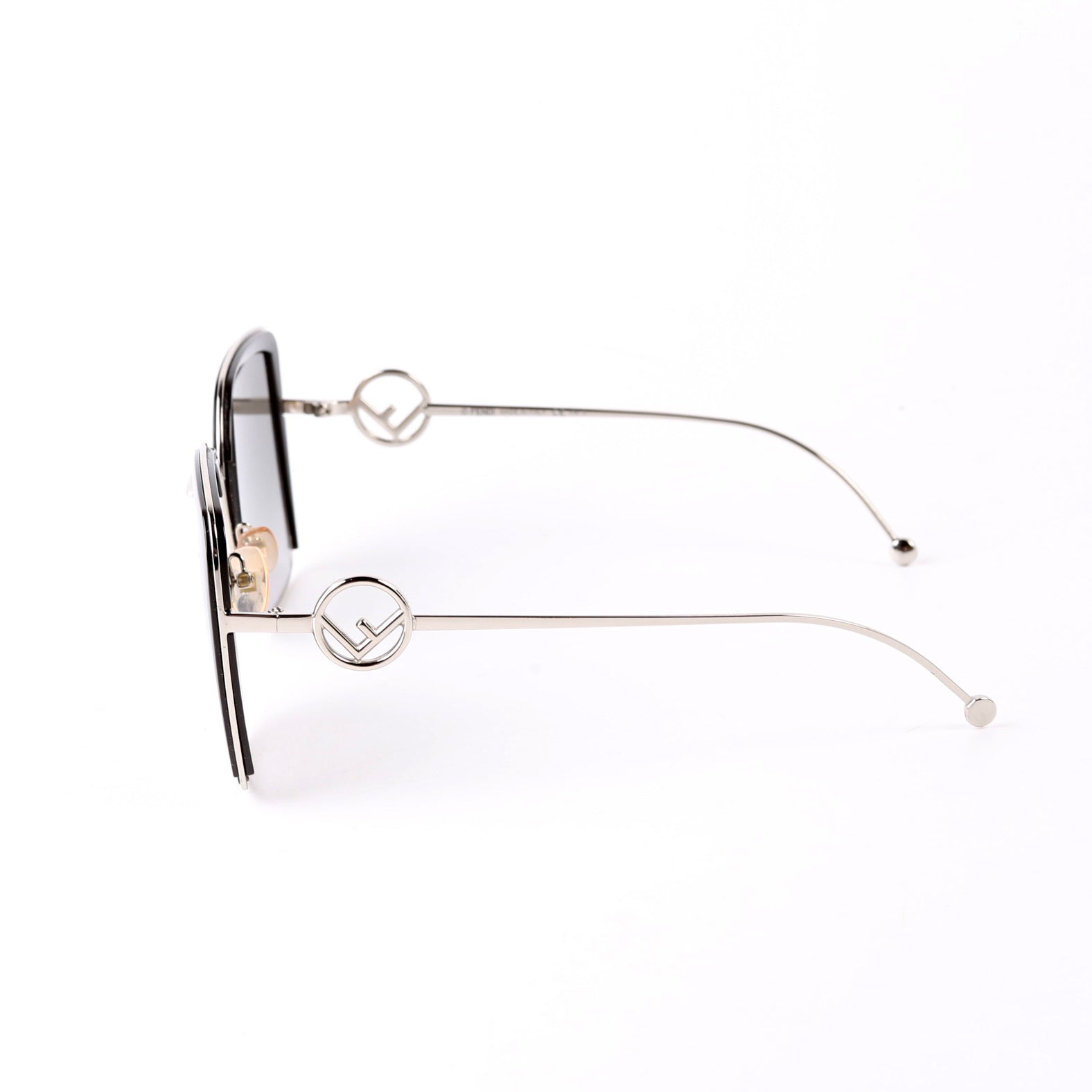 FF 0294/S Square Sunglasses Black/Silver