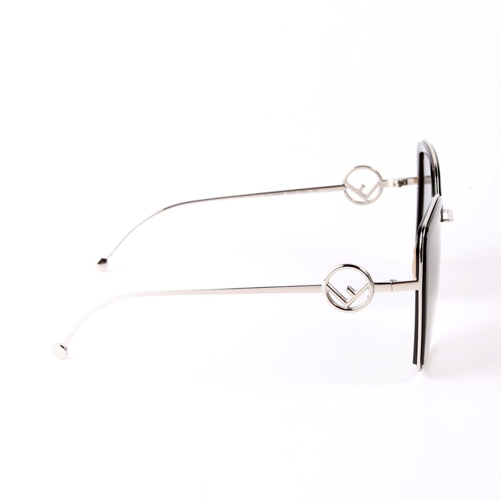 FF 0294/S Square Sunglasses Black/Silver