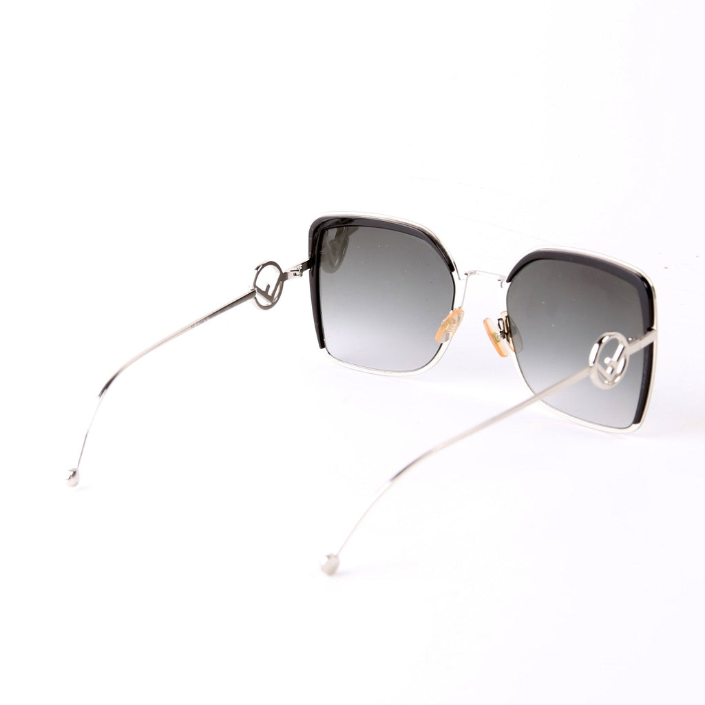 FF 0294/S Square Sunglasses Black/Silver