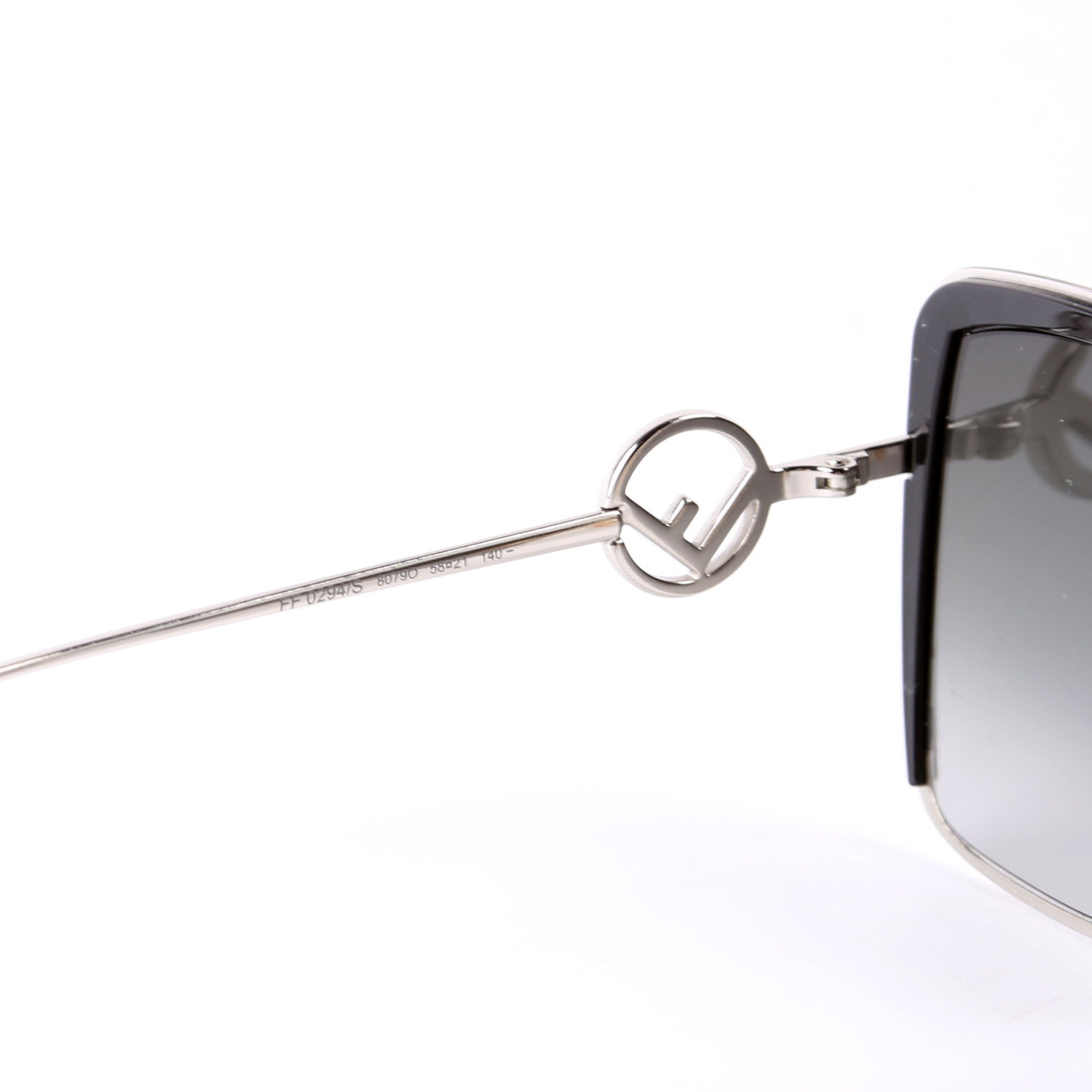 FF 0294/S Square Sunglasses Black/Silver