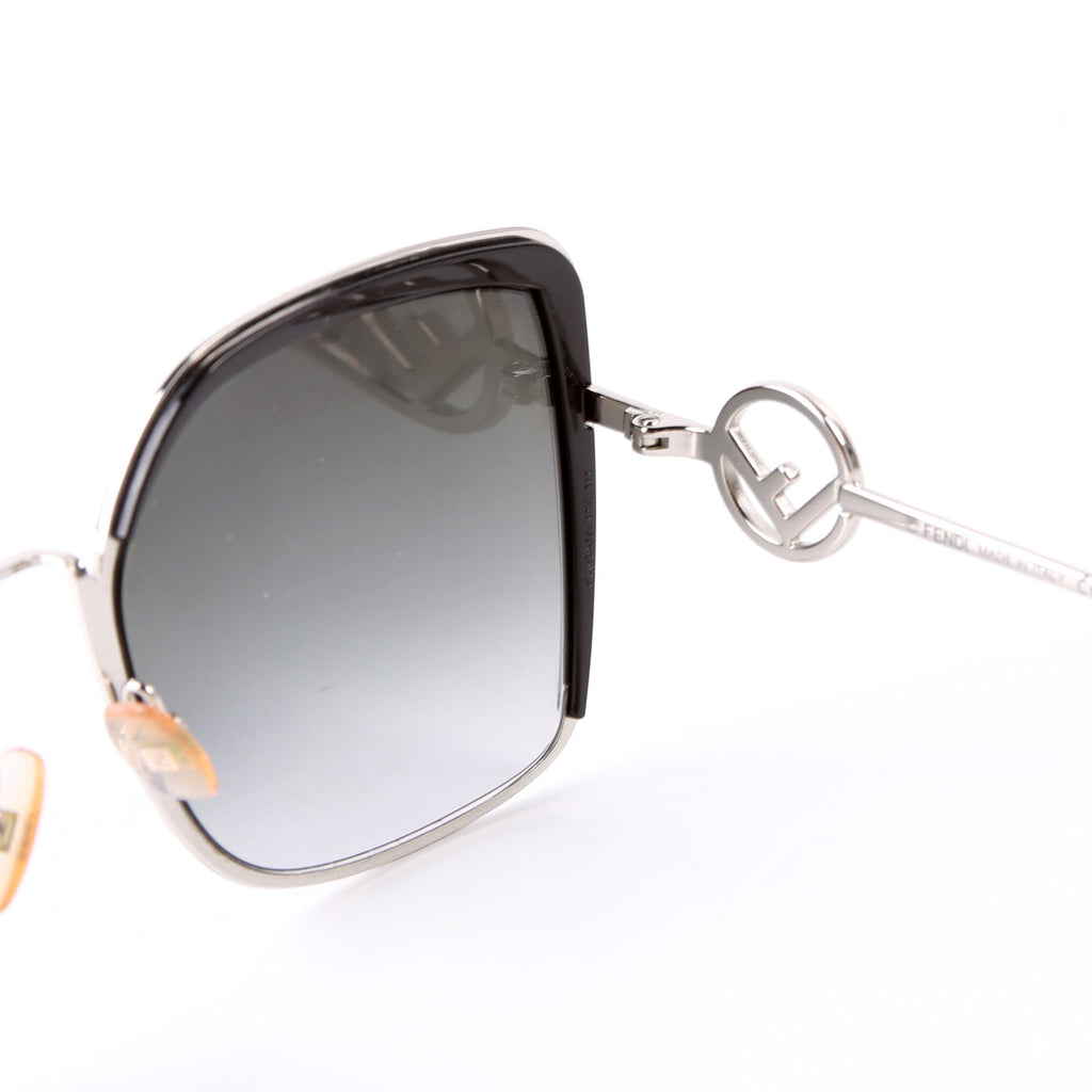 FF 0294/S Square Sunglasses Black/Silver