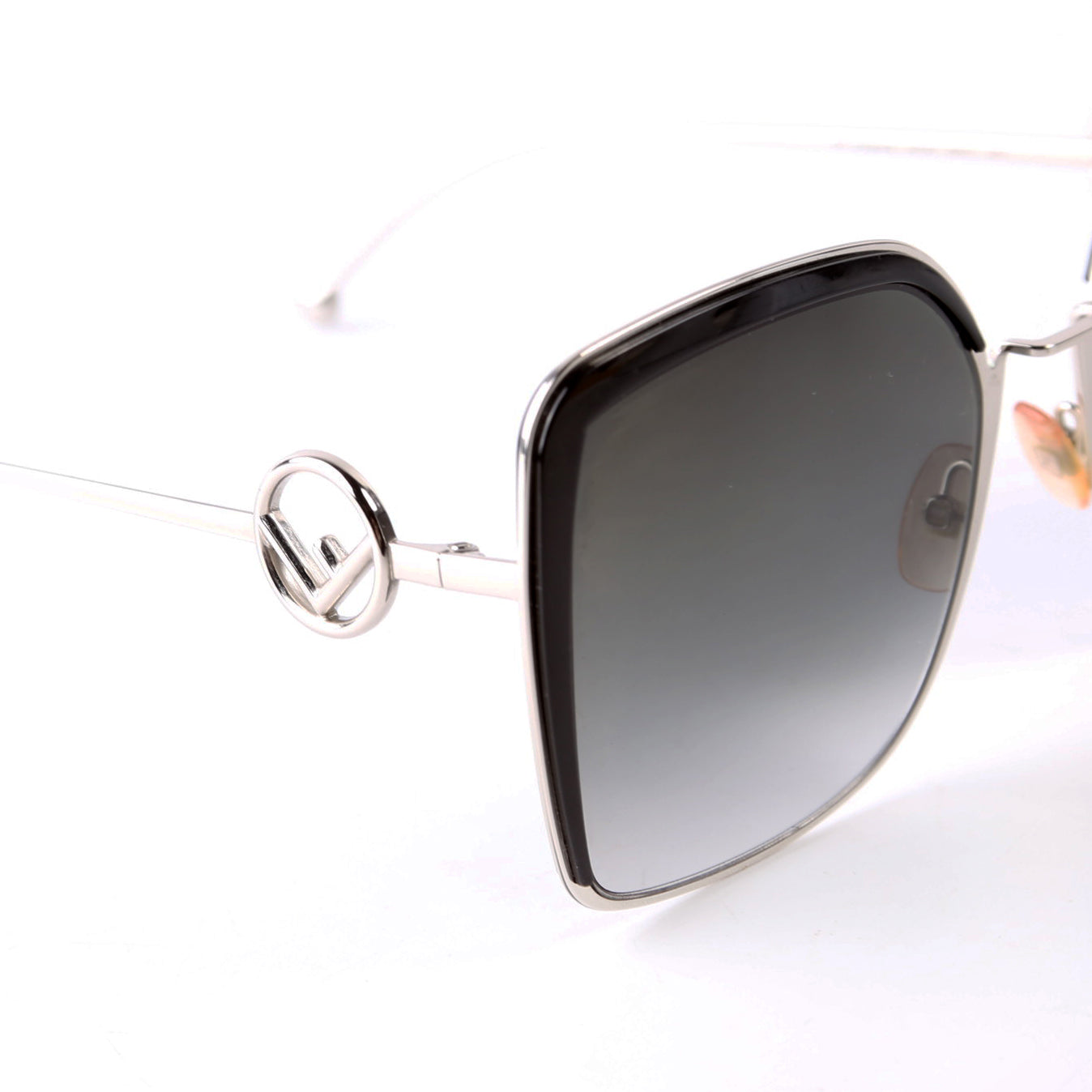 FF 0294/S Square Sunglasses Black/Silver