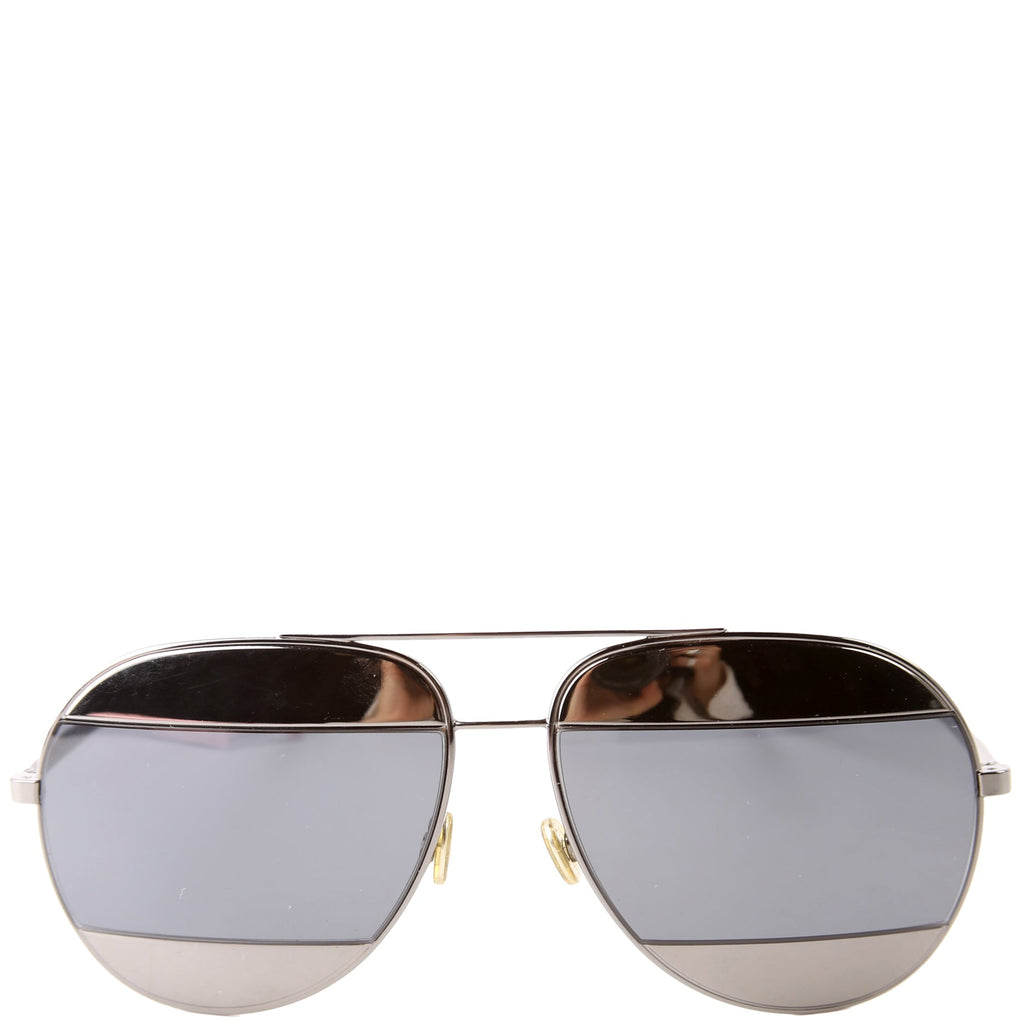 KJ1R Dior Split 1 Aviator Sunglasses Black