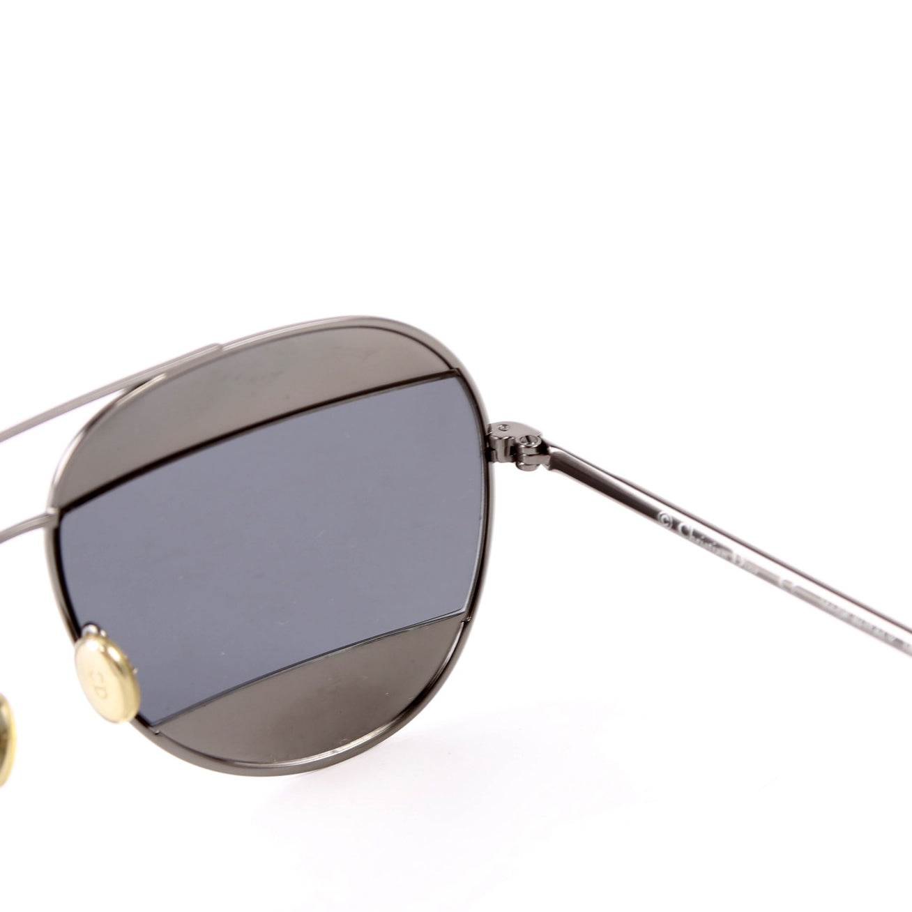 KJ1R Dior Split 1 Aviator Sunglasses Black