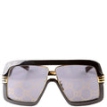 GG0900S Acetate Shield Sunglasses Black/Gold