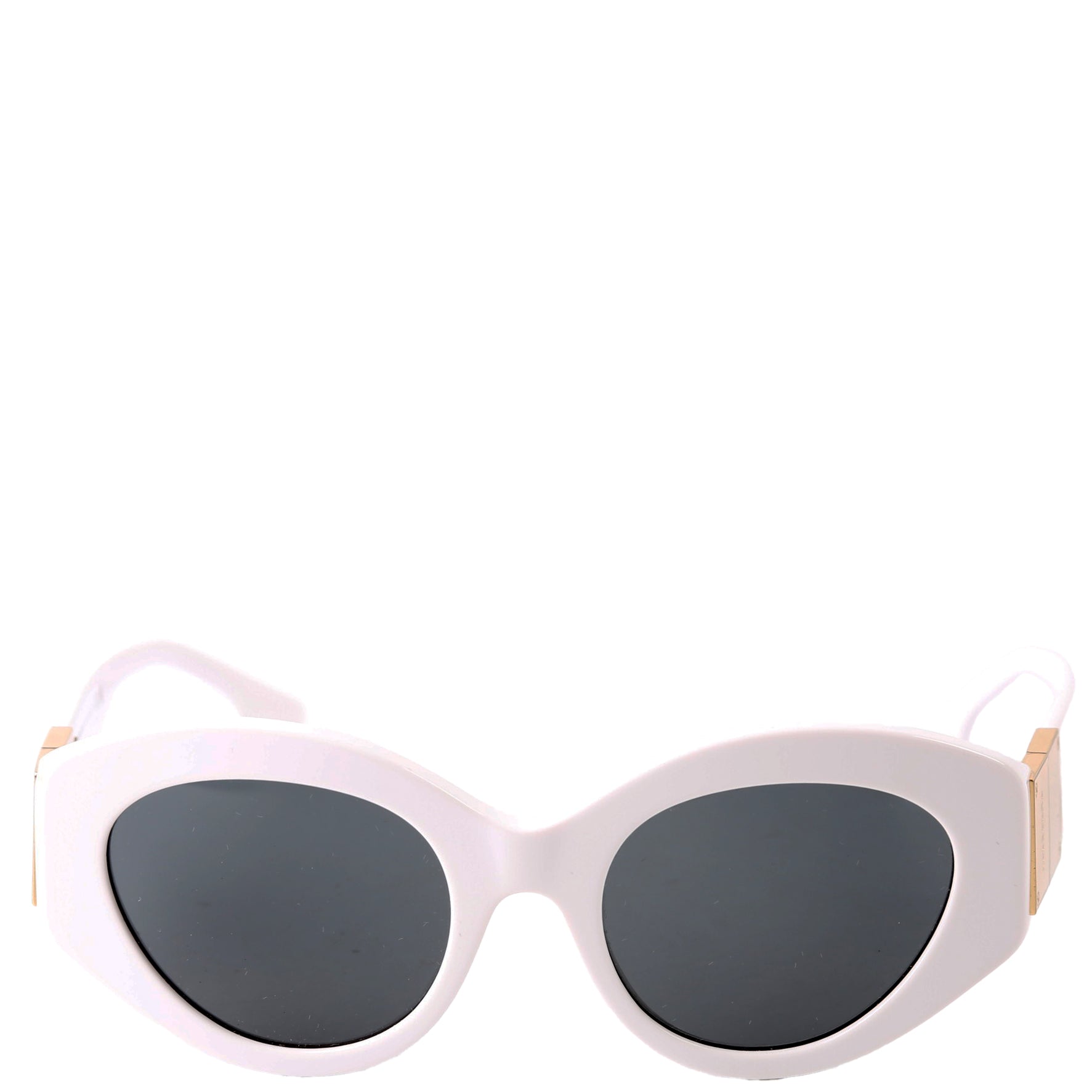 B4361 Acetate Cat Eye Sunglasses White