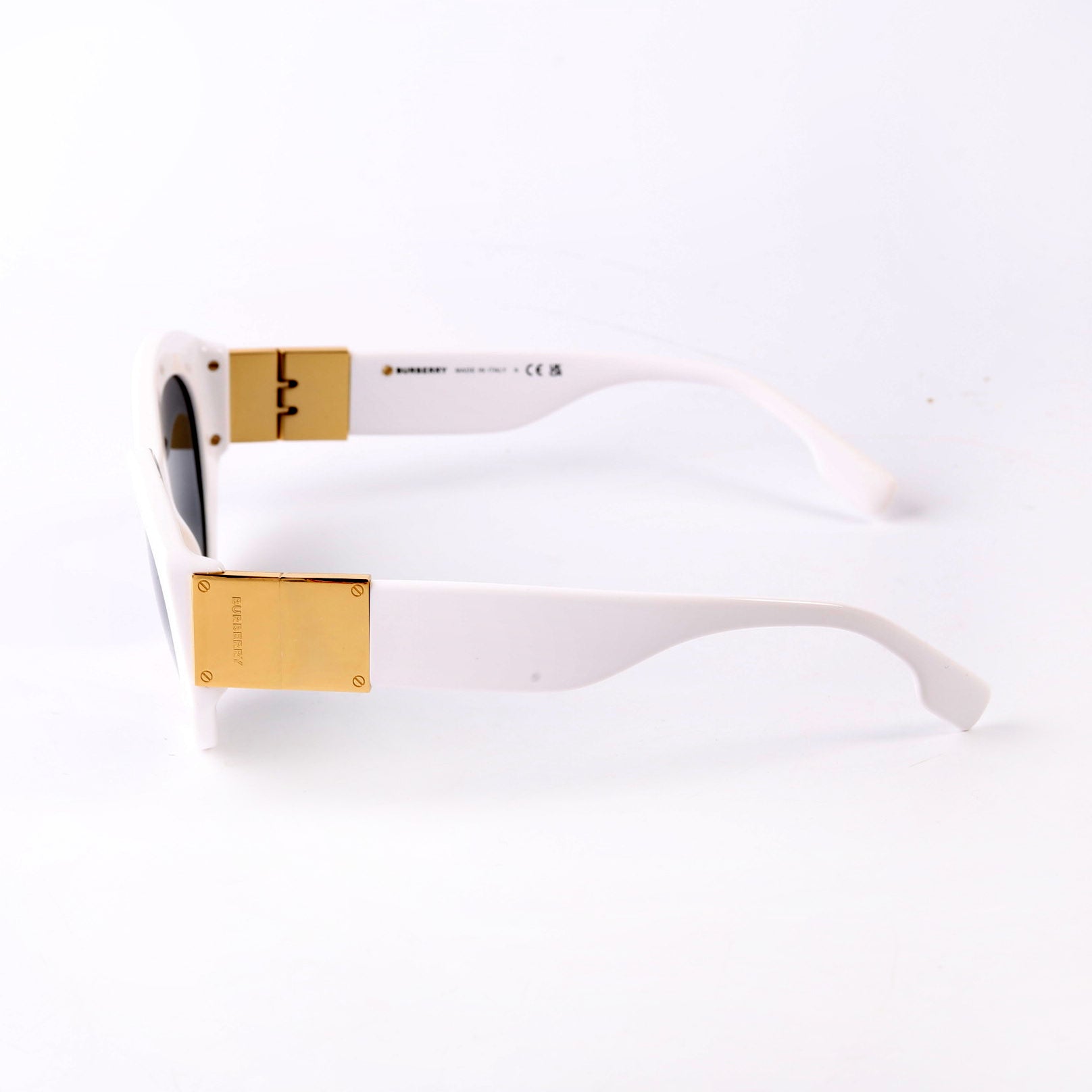 B4361 Acetate Cat Eye Sunglasses White