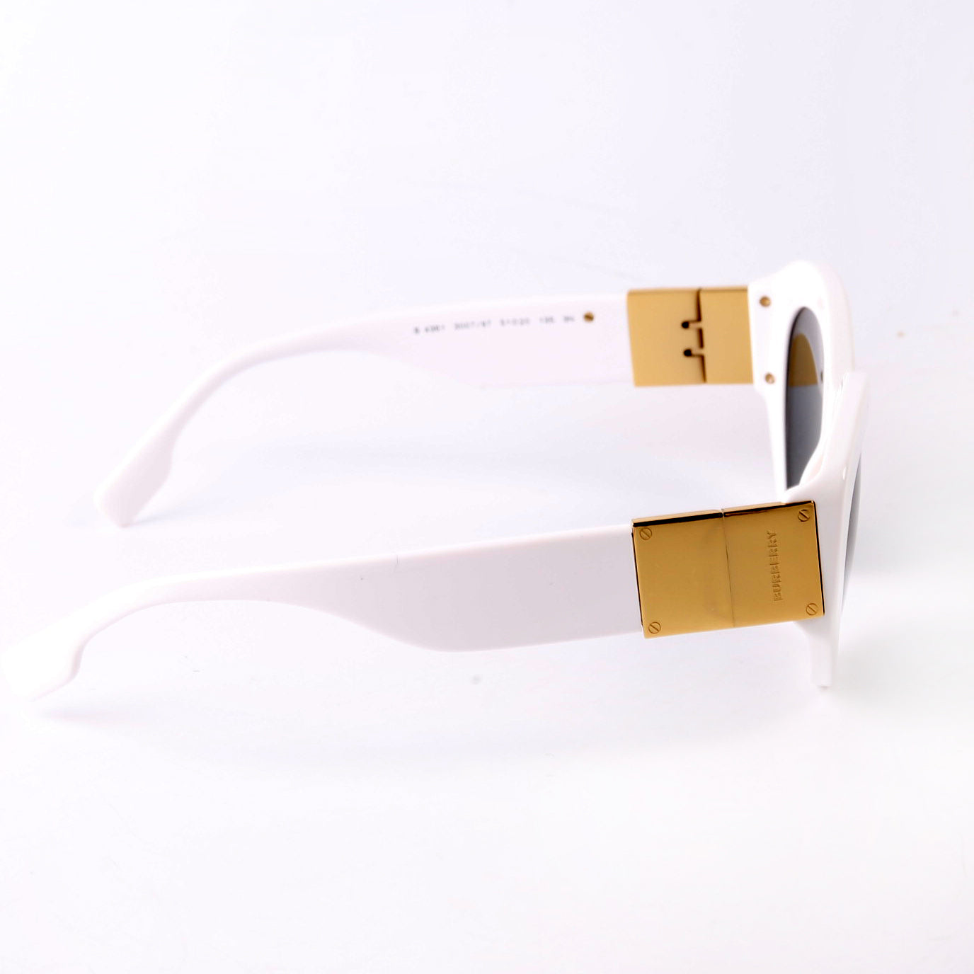 B4361 Acetate Cat Eye Sunglasses White