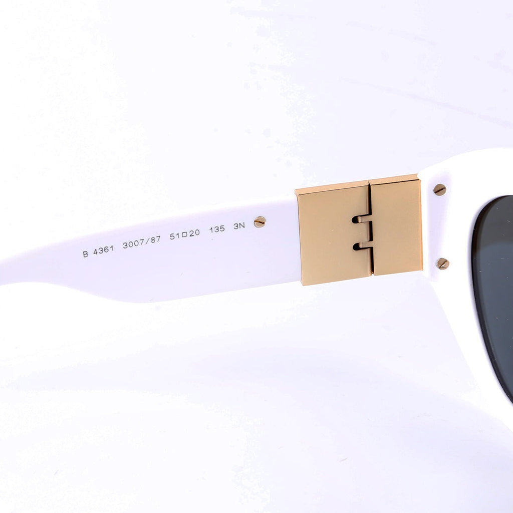 B4361 Acetate Cat Eye Sunglasses White