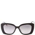 5504-A Acetate Square Sunglasses Black