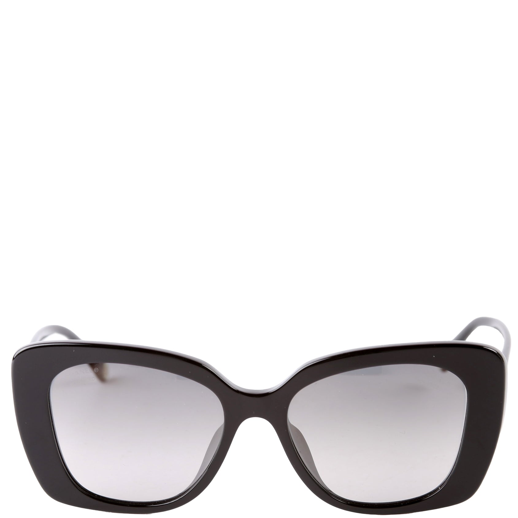 5504-A Acetate Square Sunglasses Black