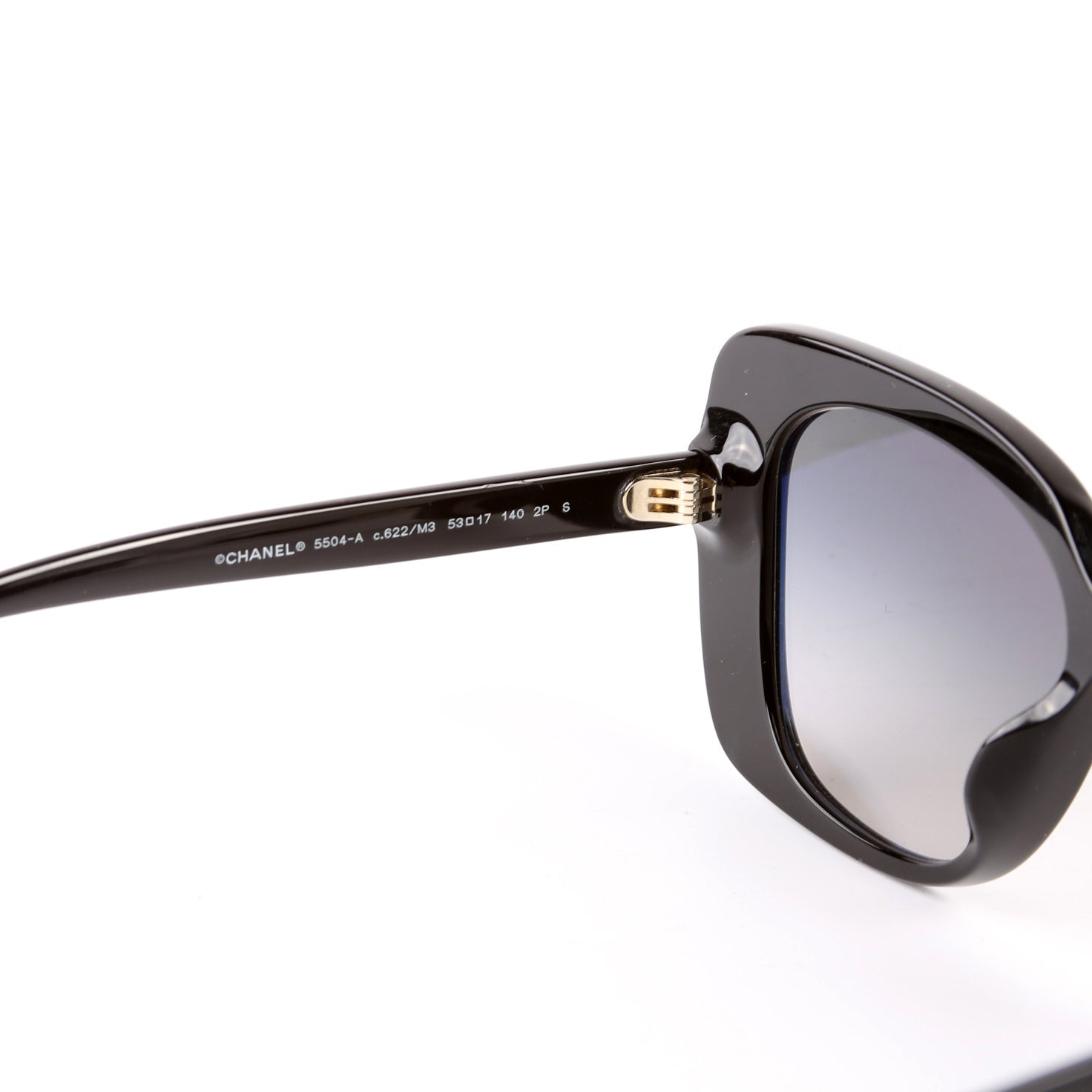 5504-A Acetate Square Sunglasses Black