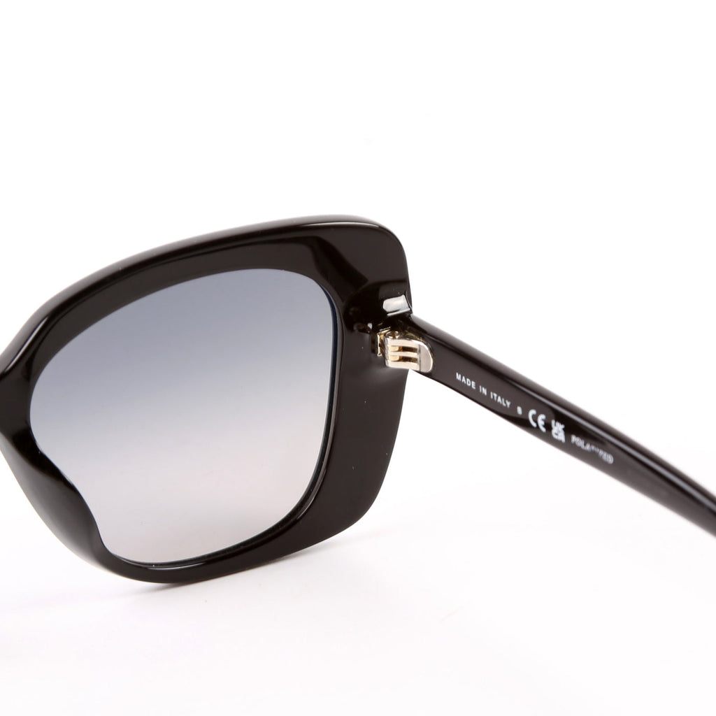 5504-A Acetate Square Sunglasses Black