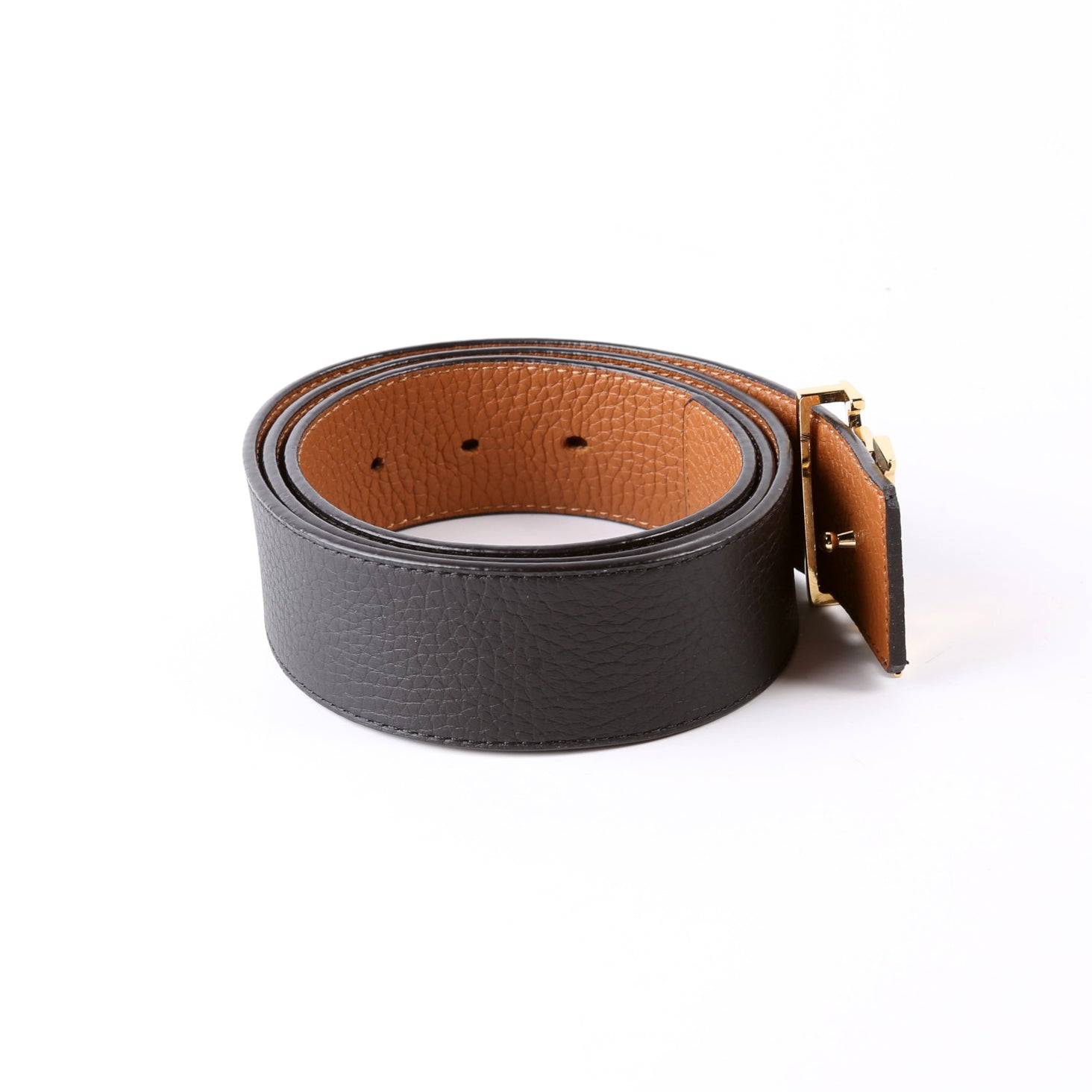 LV Initiales 40MM Taurillon Belt Size 120/48 Black