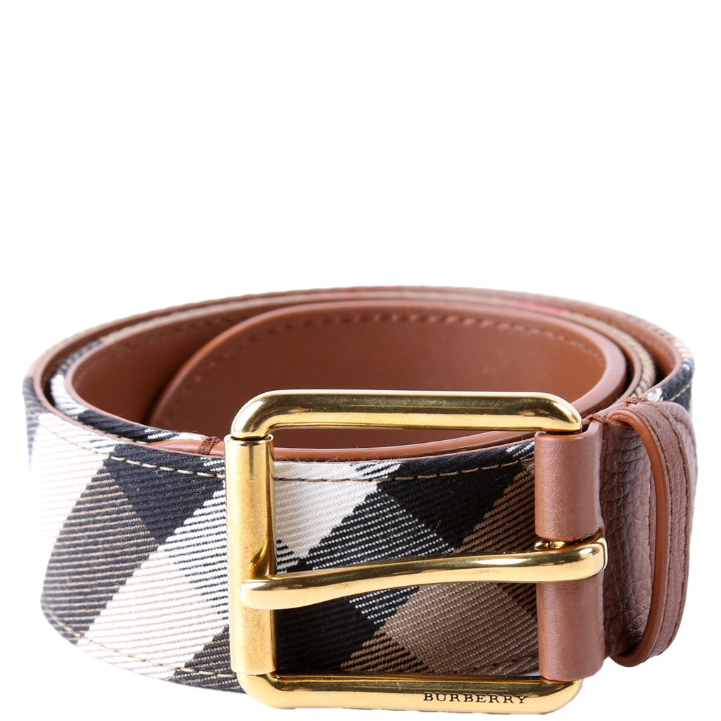 Nova Check Belt Size 75/30 Brown