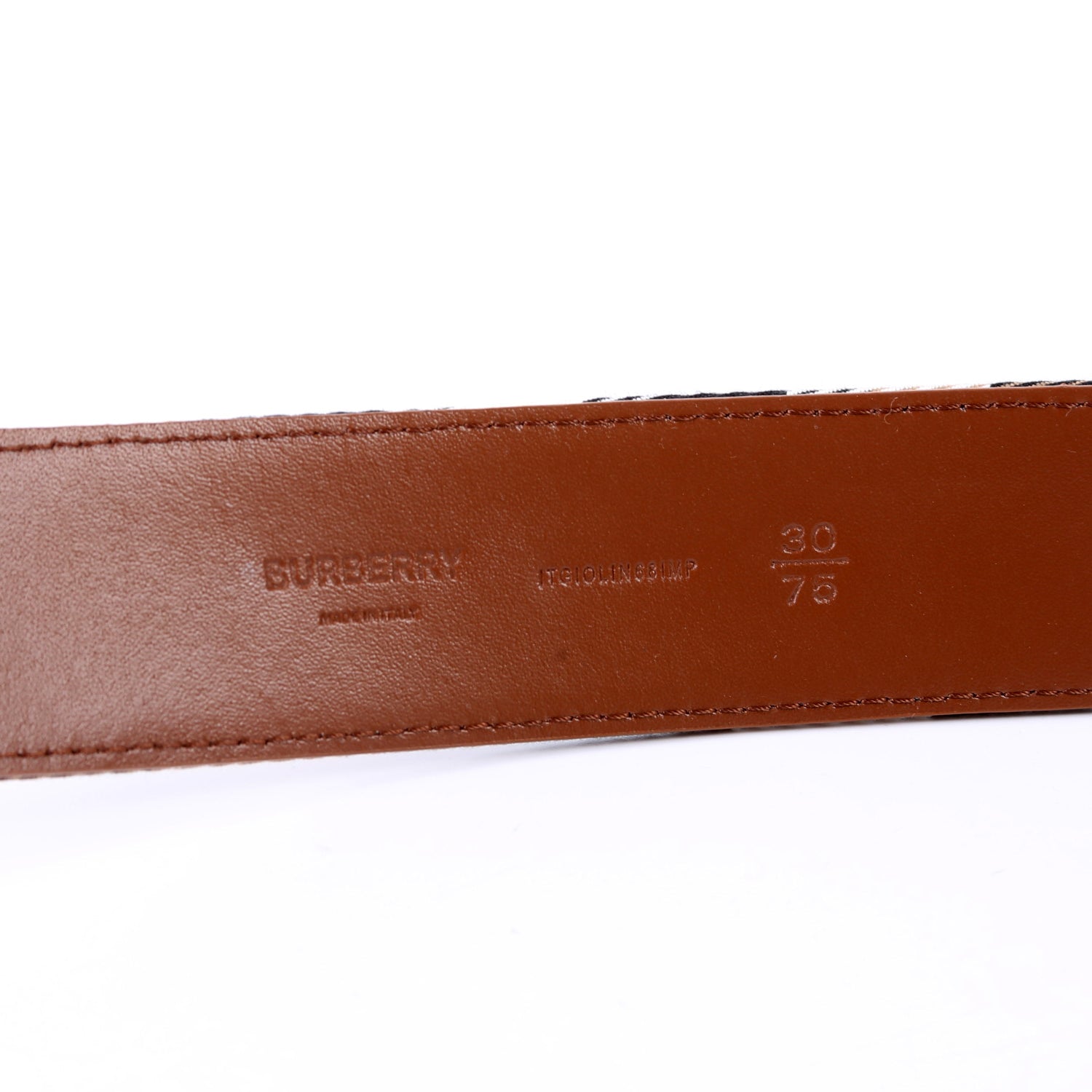 Nova Check Belt Size 75/30 Brown