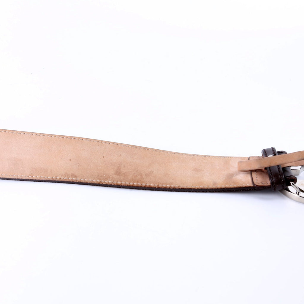 114984 Web Canvas Interlocking G Belt Size 105/42 Brown