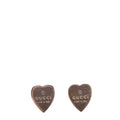 Gucci Trademark Logo Heart Studs Earrings