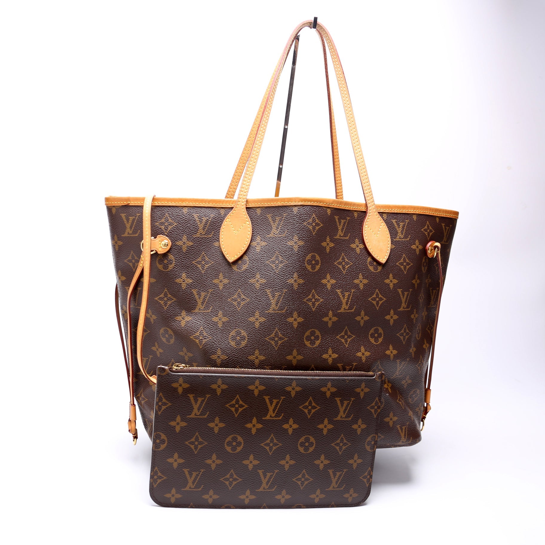Neverfull With Wallet MM Monogram Yellow Interior