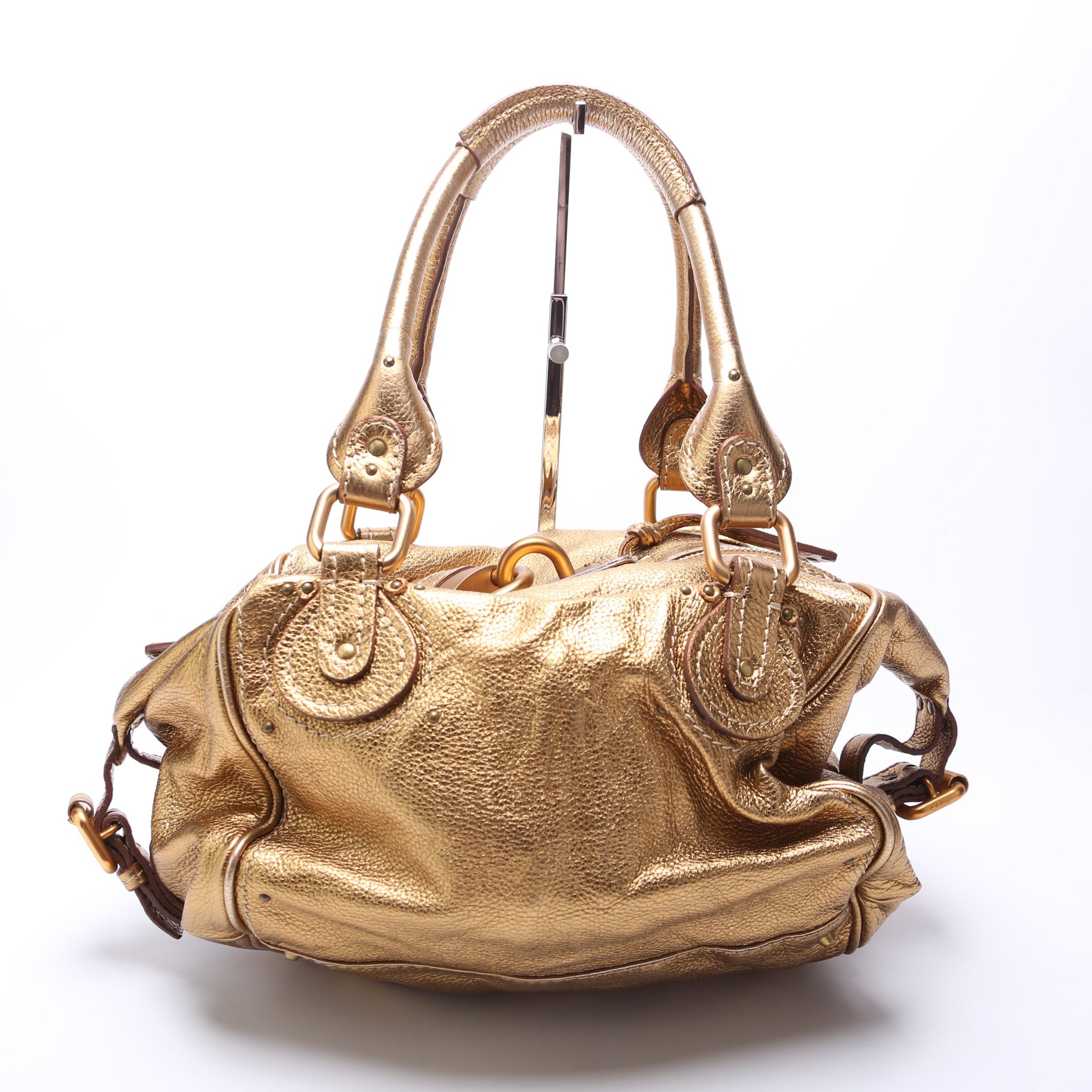 Paddington Shoulder Bag Metallic Gold