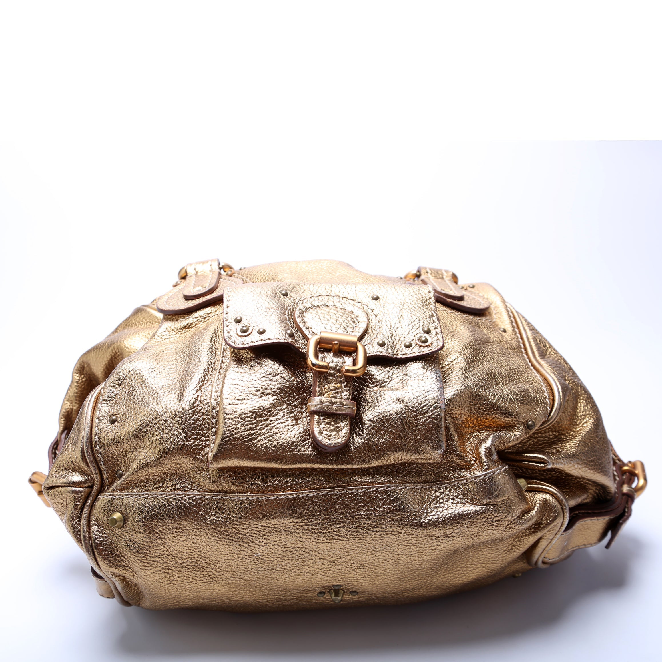 Paddington Shoulder Bag Metallic Gold