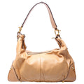 211966 Calfskin Jockey Hobo Large Tan