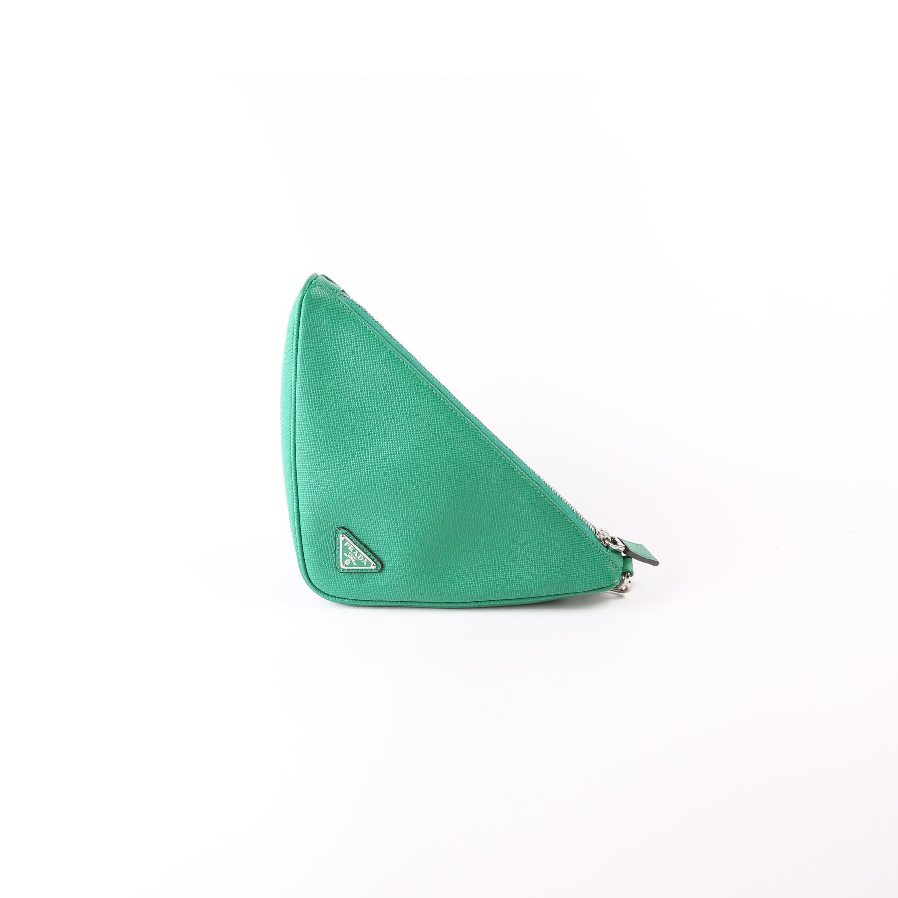 2NE054 Saffiano Triangle Wristlet Pouch