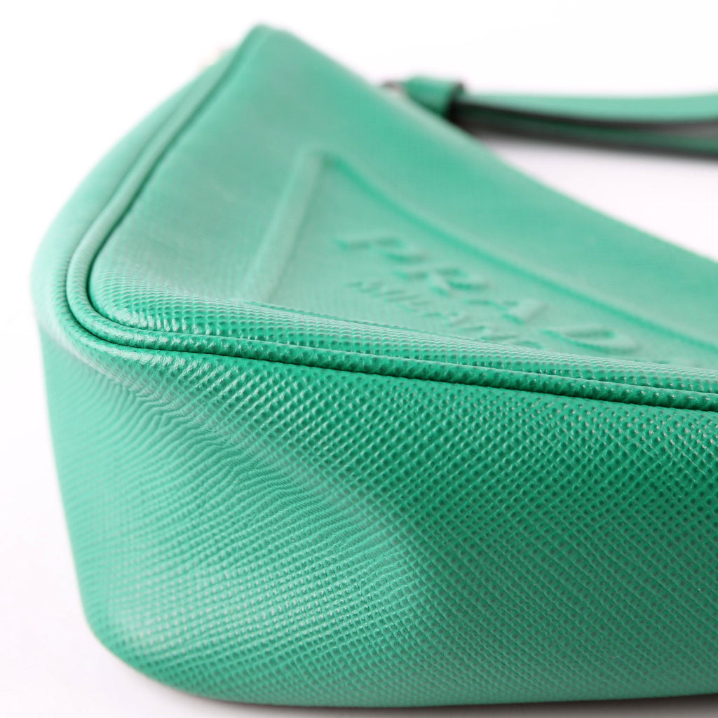 2NE054 Saffiano Triangle Wristlet Pouch