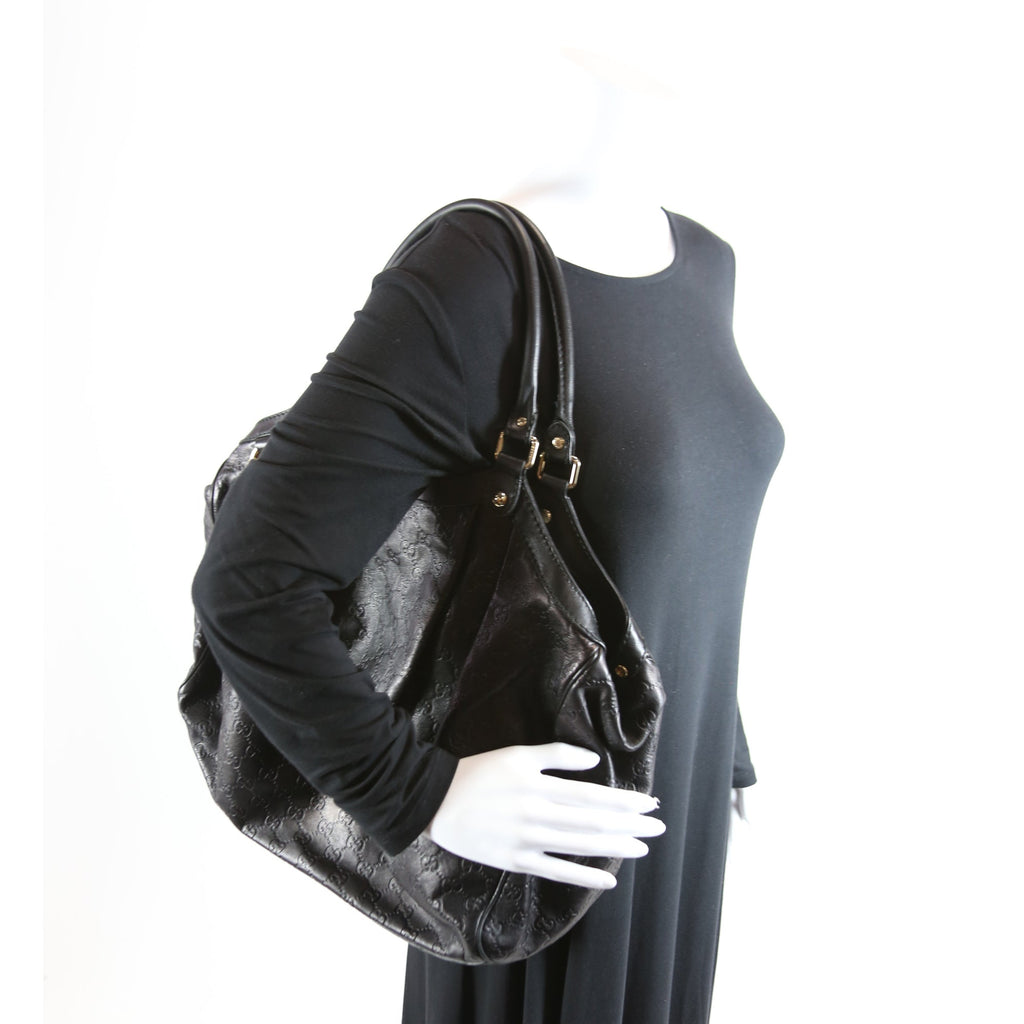 211942 Sukey Leather Large Black
