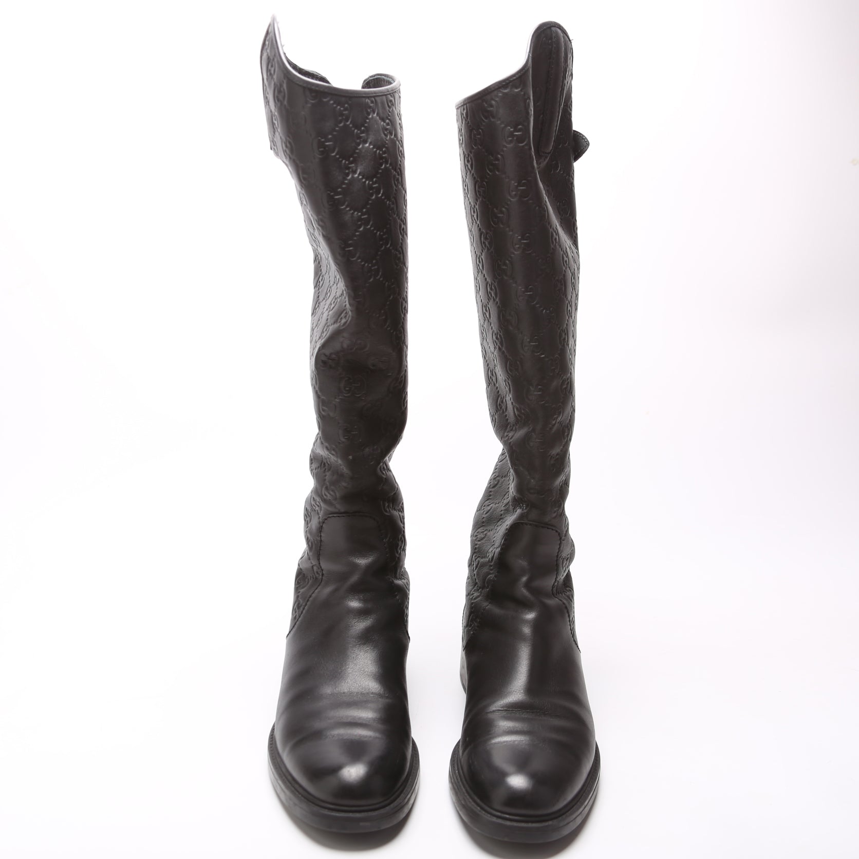 Gccssma Leather Soft Knee High Riding Boots Size 39
