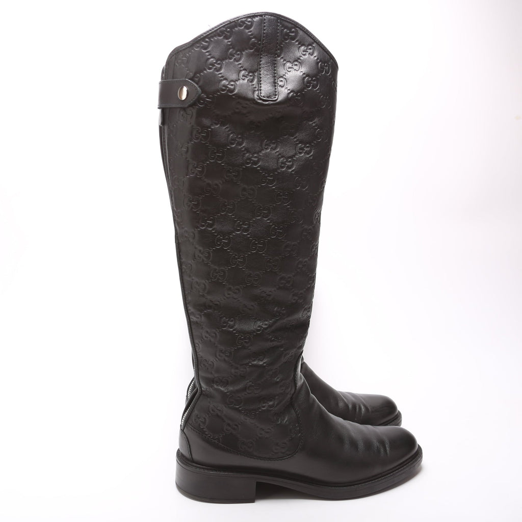 Gccssma Leather Soft Knee High Riding Boots Size 39
