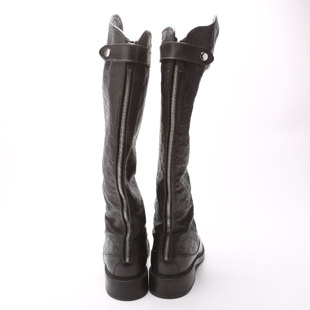 Gccssma Leather Soft Knee High Riding Boots Size 39
