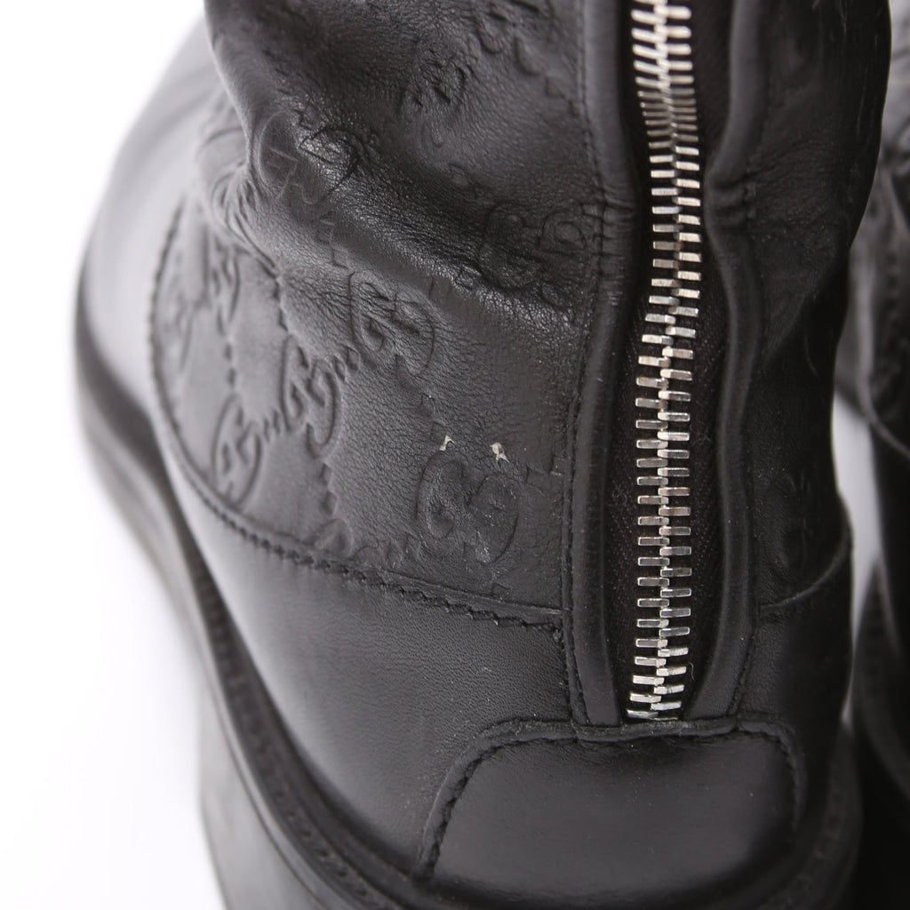 Gccssma Leather Soft Knee High Riding Boots Size 39