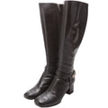 Soho Leather Chain Knee High Boots Size 40