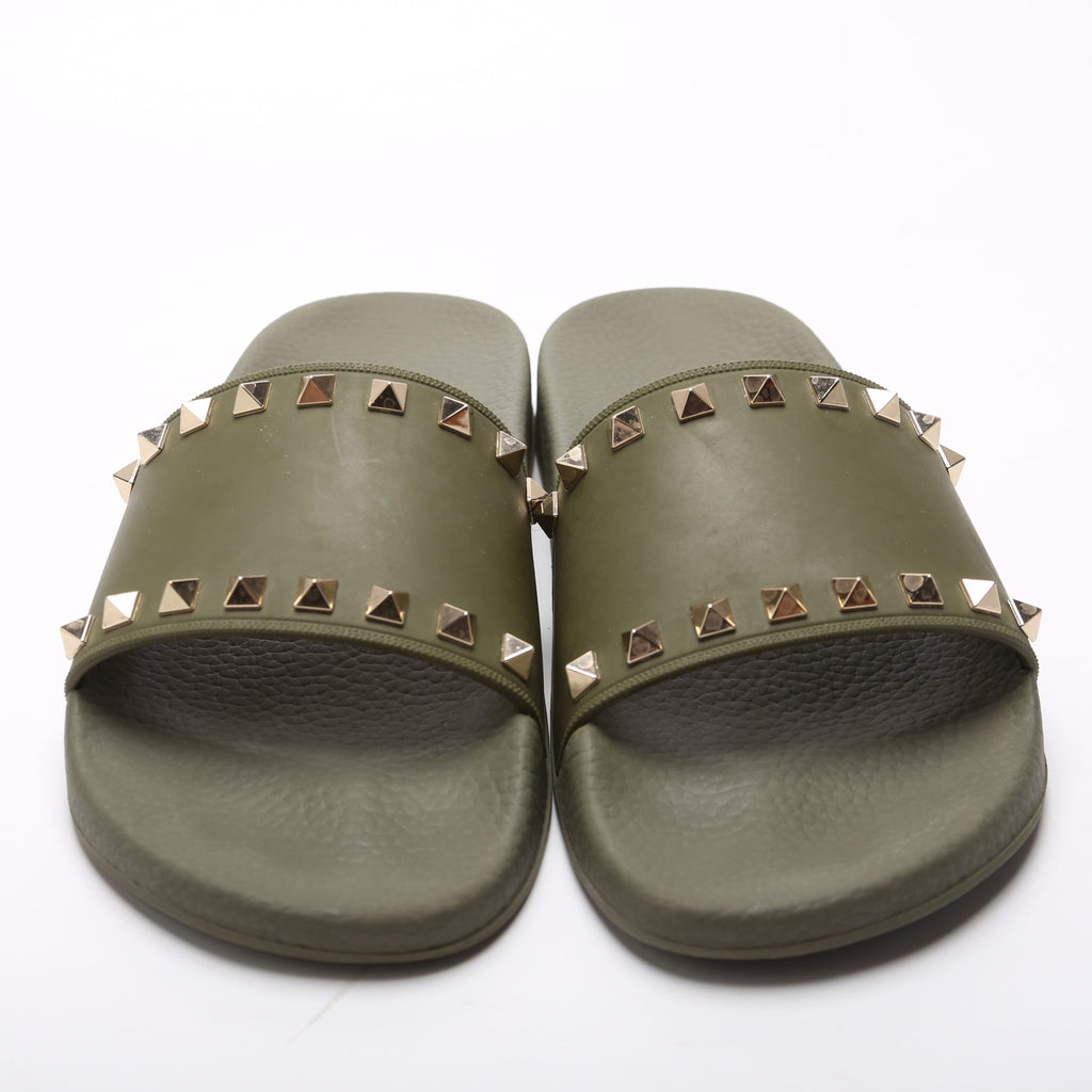 Rockstud Rubber Slides Size 39