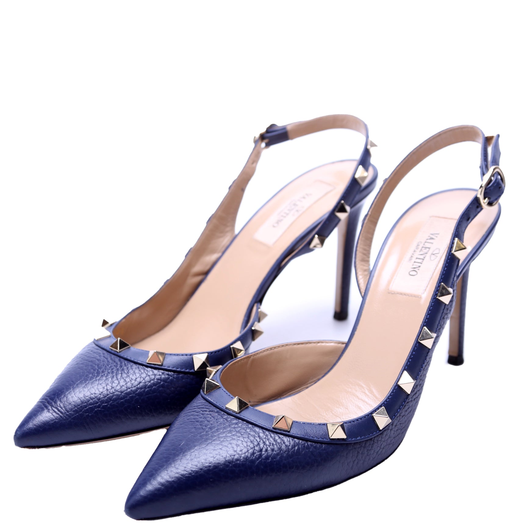 Rockstud Slingback 85MM Pumps Size 38.5