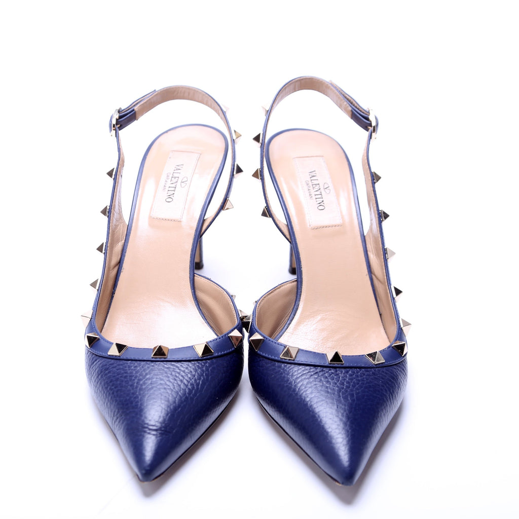 Rockstud Slingback 85MM Pumps Size 38.5