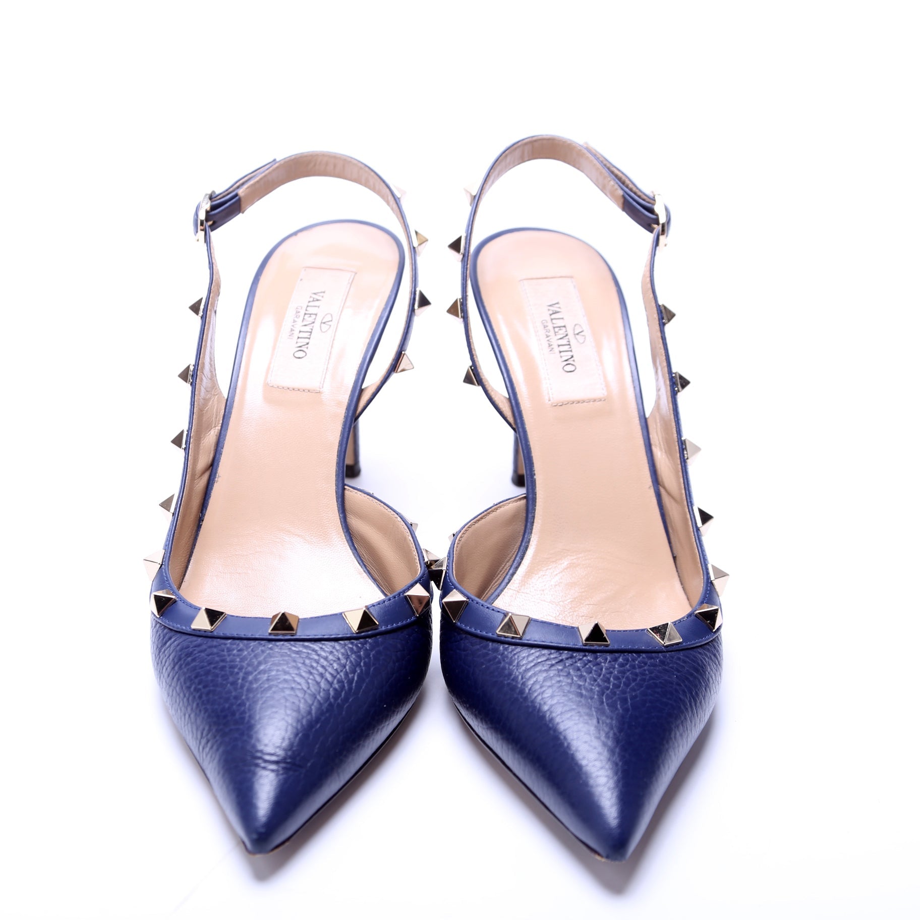 Rockstud Slingback 85MM Pumps Size 38.5