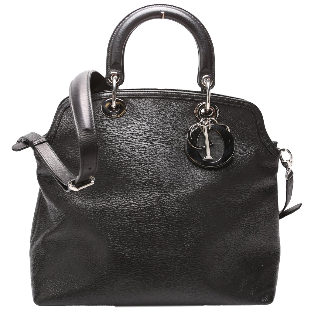 Granville Medium Leather Tote Black
