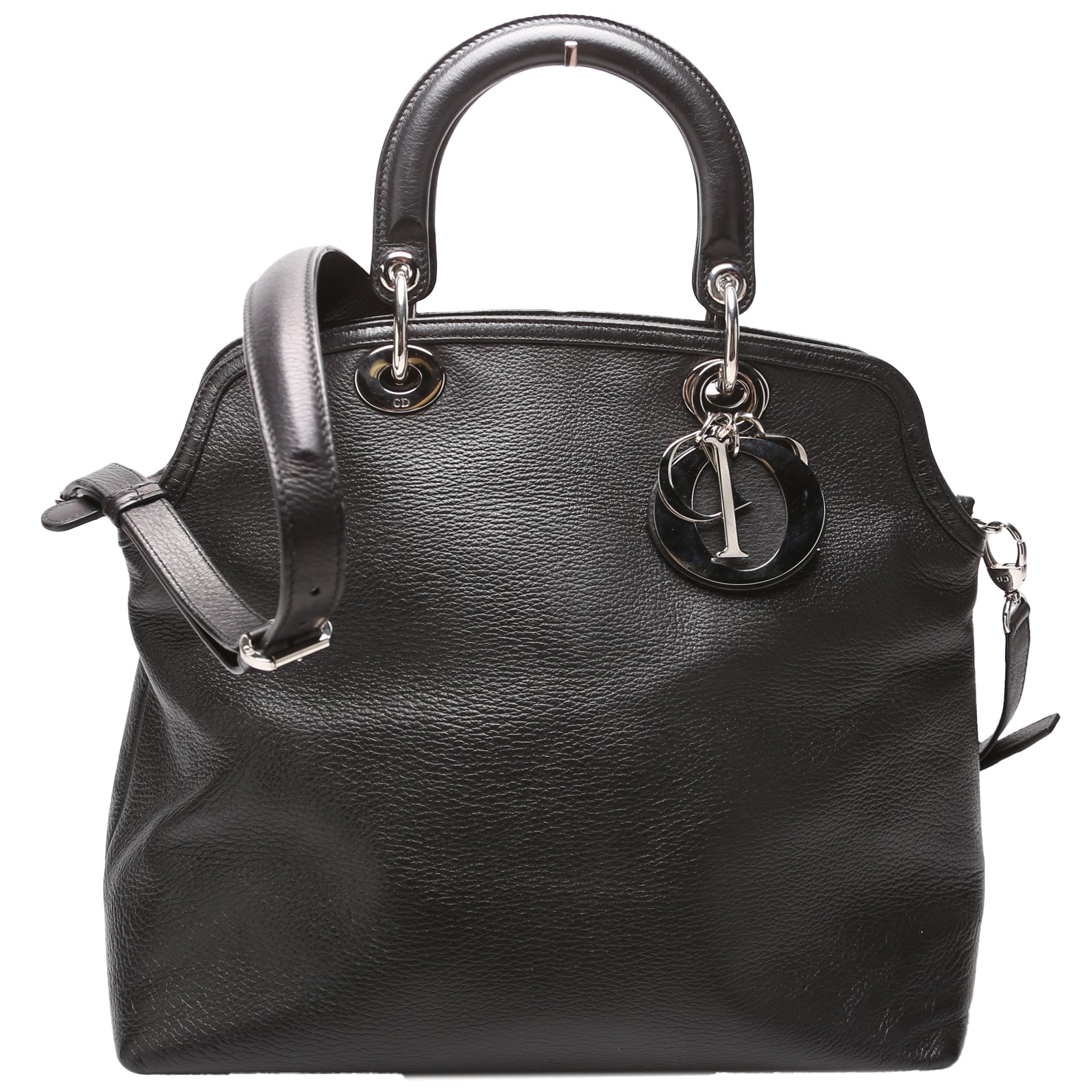 Granville Medium Leather Tote Black