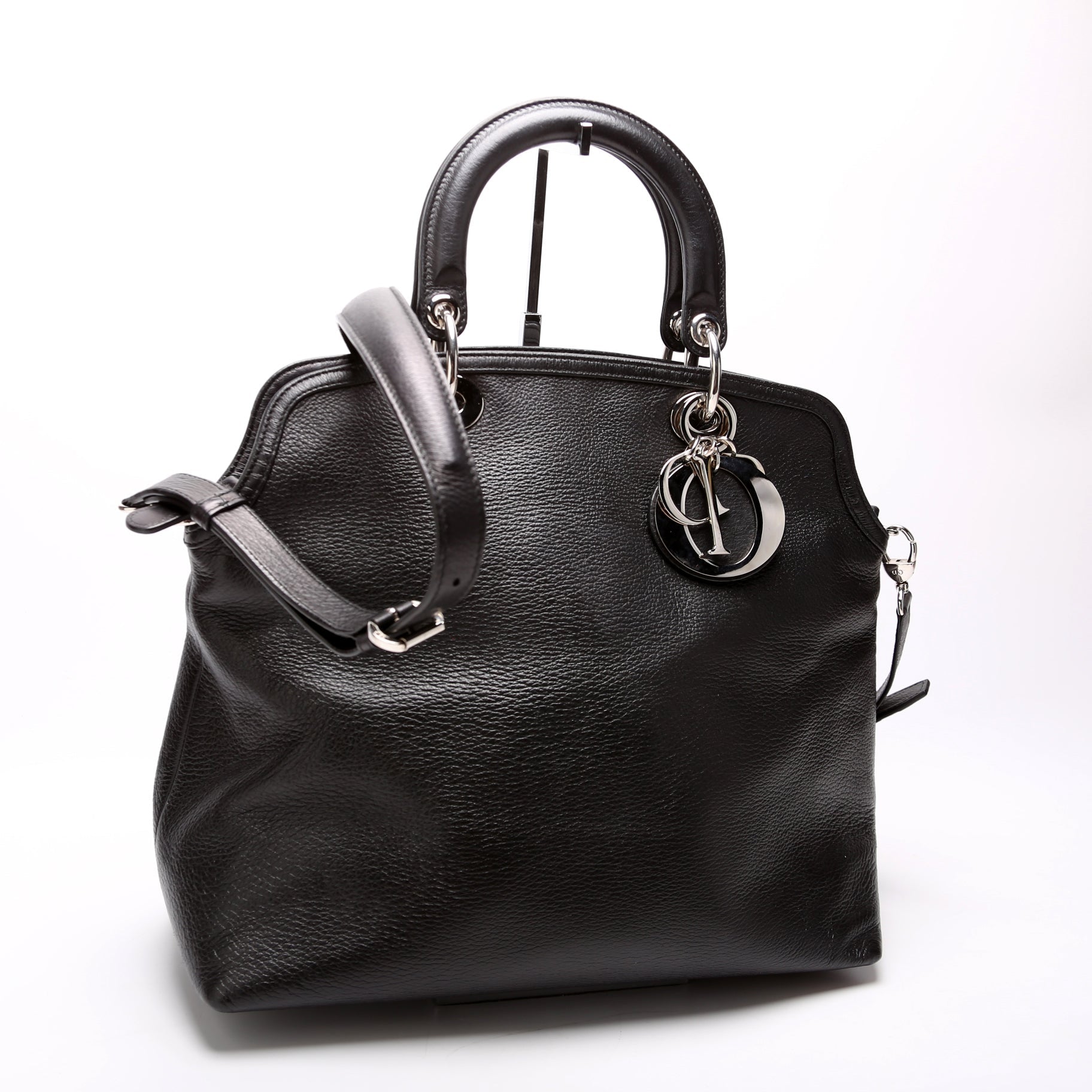 Granville Medium Leather Tote Black