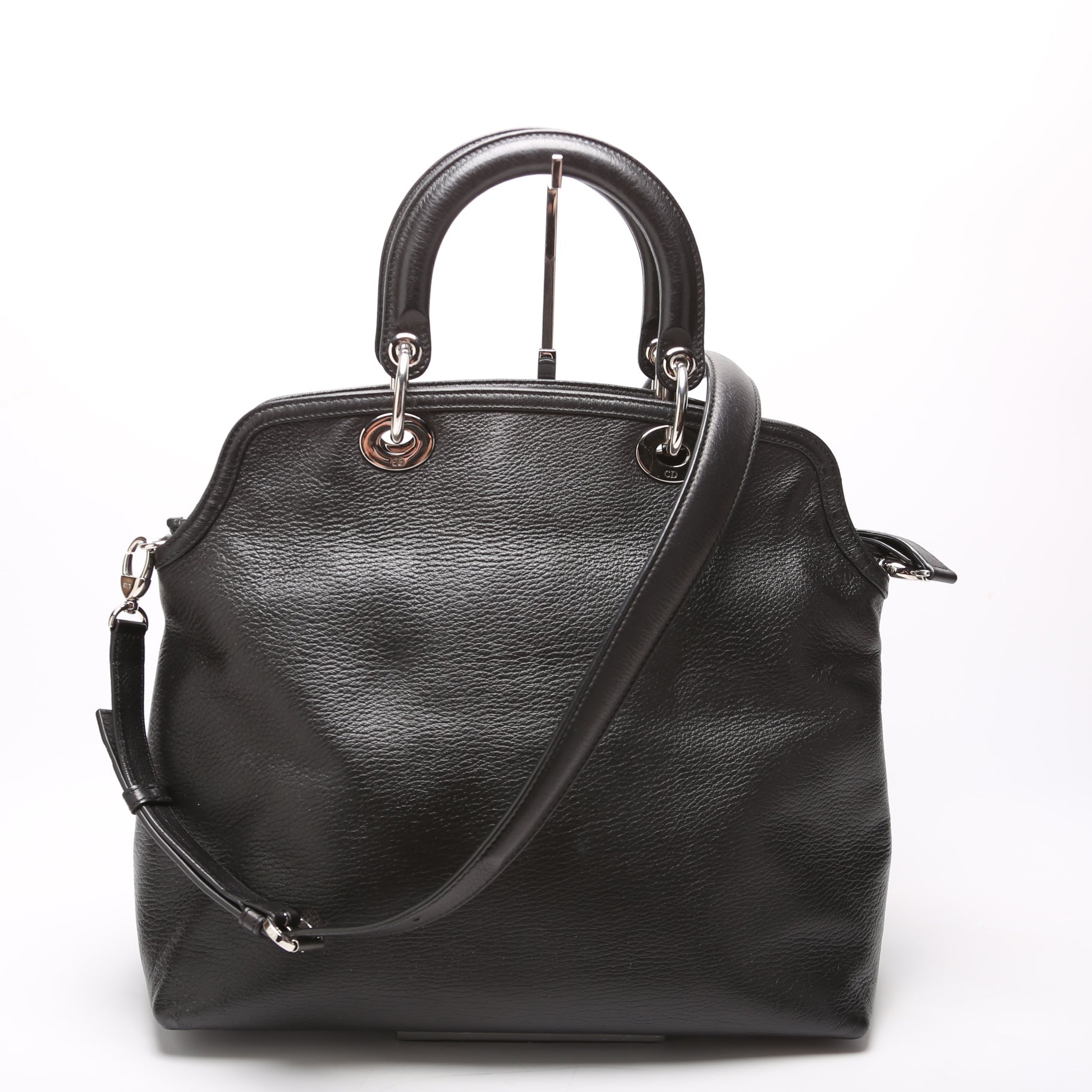 Granville Medium Leather Tote Black