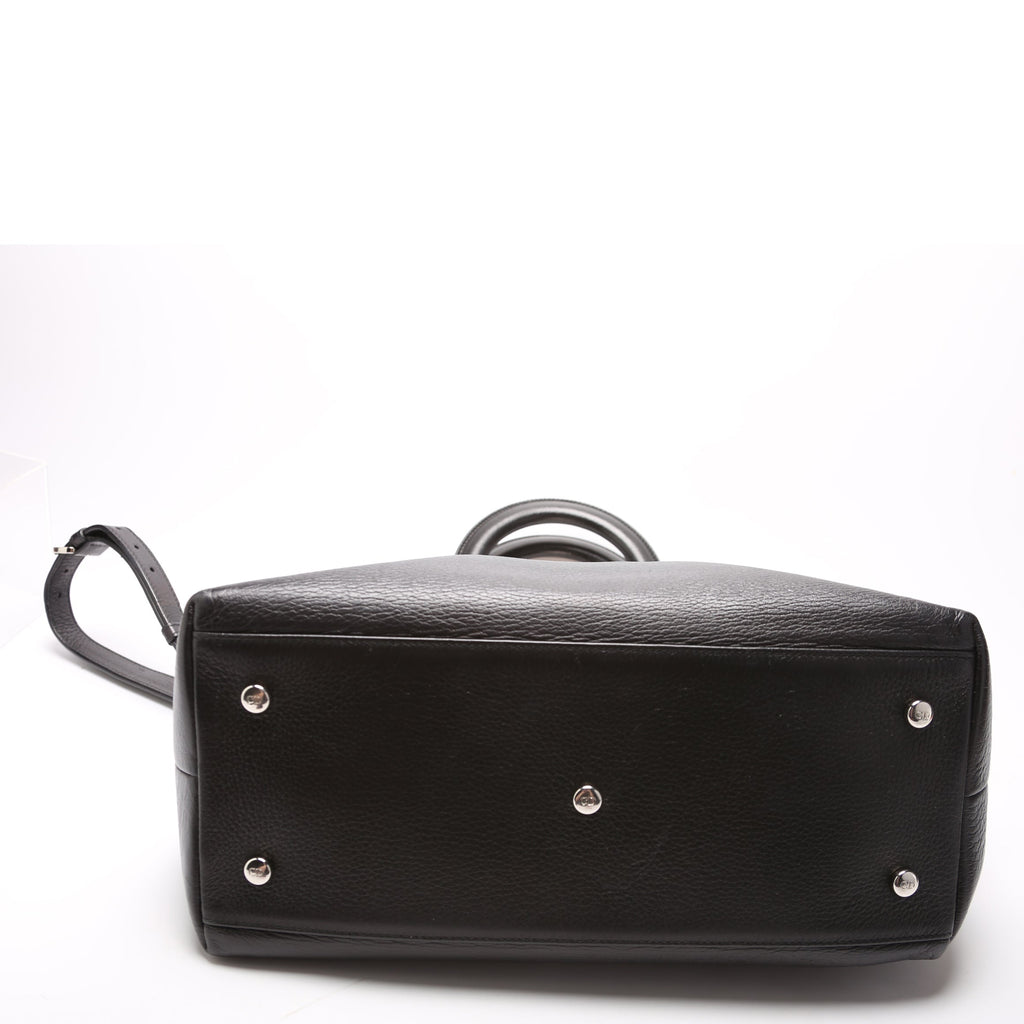 Granville Medium Leather Tote Black
